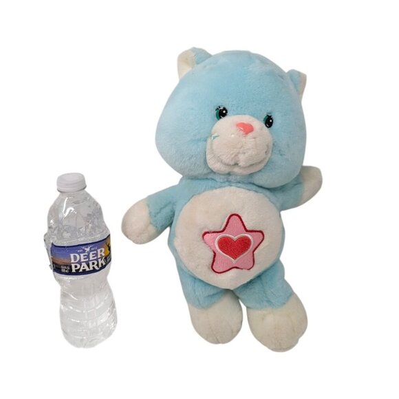 2004 Care Bear Cousins Blue Proud Heart Cat Plush Stuffed Animal Soft Toy 14" - Picture 3 of 8